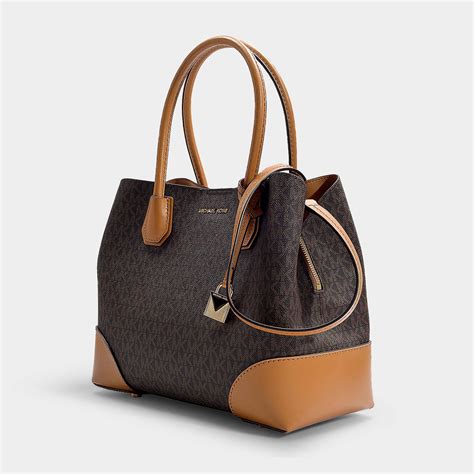 michael kors mercer medium brown|michael kors mercer gallery tote.